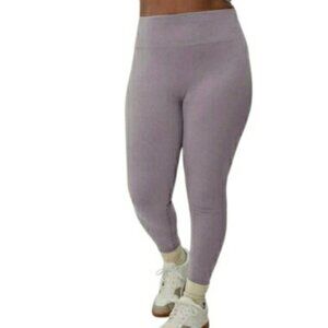 Everlane Seamless Leggings M/L Athleisure Micro Ribbed Lavender Gym Lounge